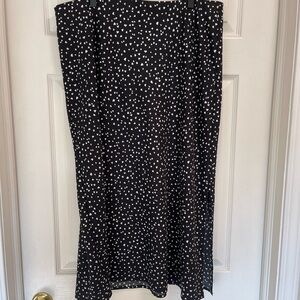 Black and White Polka Dot Skirt